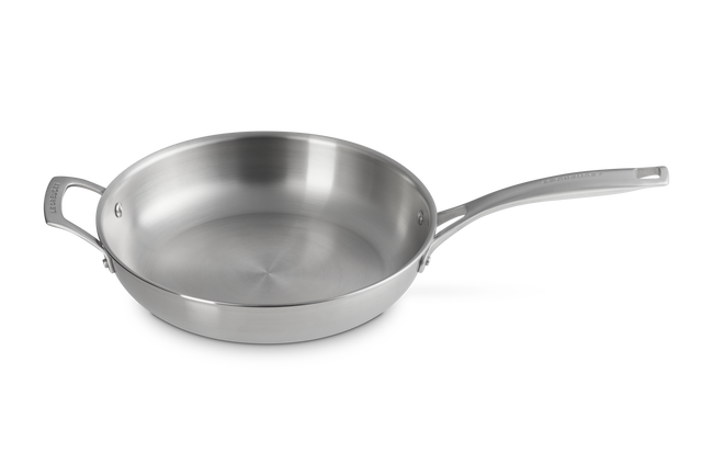 Essential 3-ply Stainless Steel 28cm Frying Pan with Helper Handle image number 3